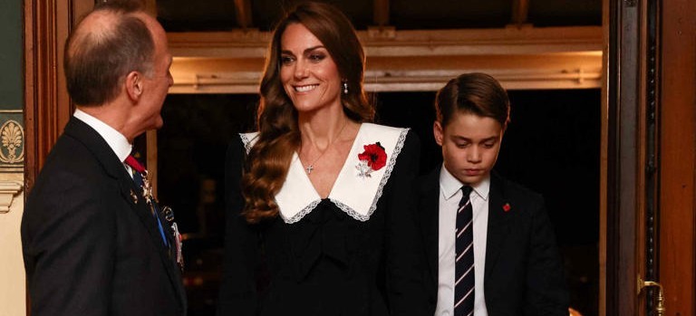 Prince George يظهر بشكل نادر إلى جانب Princess Kate