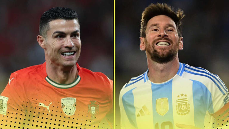 مقارنة بين إحصائيات  Lionel Messi و Cristiano Ronaldo الدولية  2025