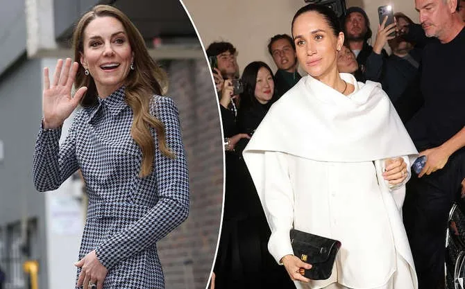 يختلف ظهور Kate و Meghan في عالم الموضة