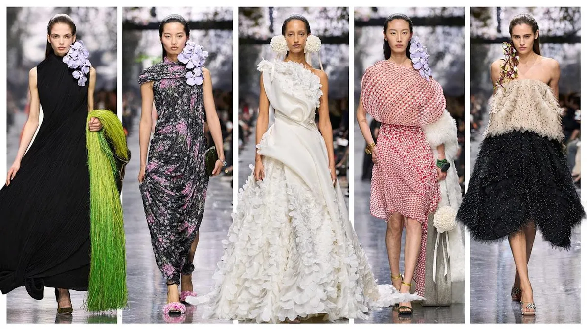  Dior، Jonathan Andersonيُهدي فن الأزياء الراقية باقة من الزهور
