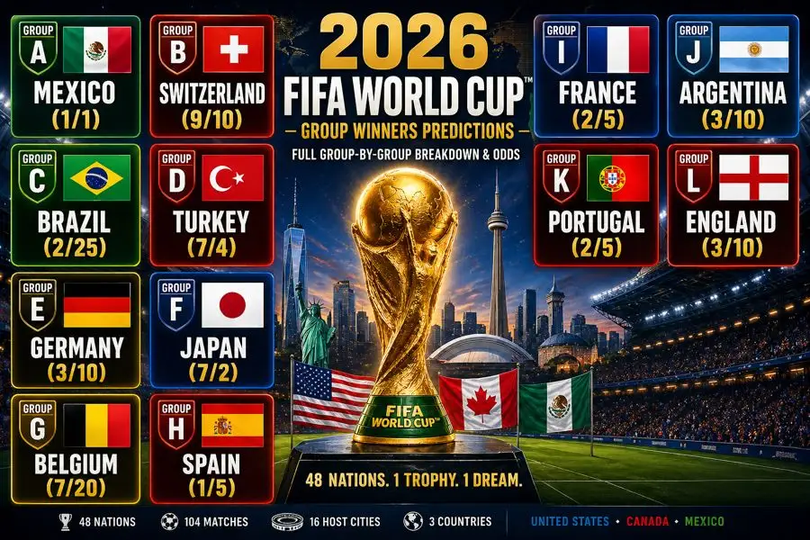 المرشحون الأبرز للفوز بكل مجموعة في كأس العالم 2026