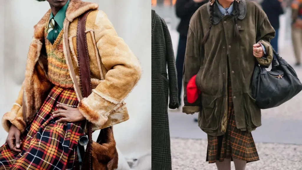  يشهد قماش tartan  رواجاً كبيراً في عالم الموضة