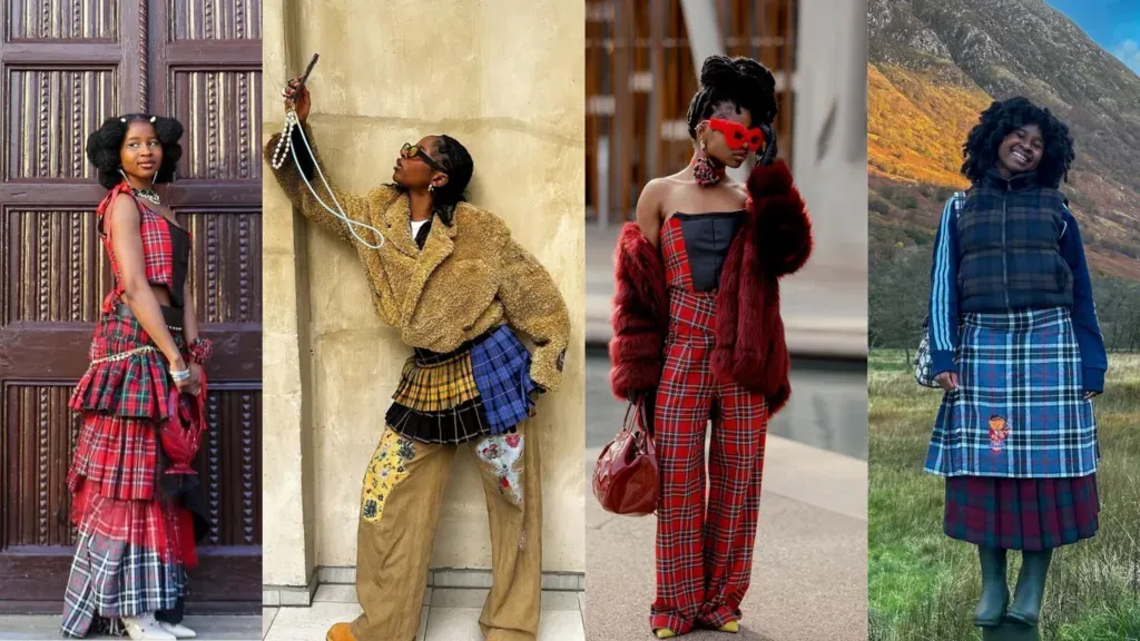  يشهد قماش tartan  رواجاً كبيراً في عالم الموضة